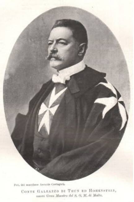 Historical portrait photograph of Galeas von Thun und Hohenstein