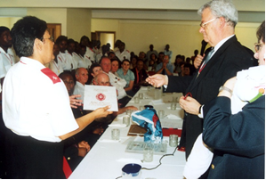 Presentation of the Badge of Honour to Caroline Frances Beaumont
