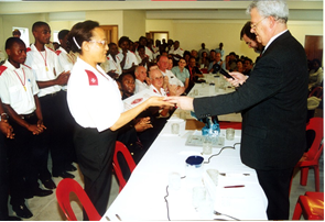 Presentation of the Badge of Honour to Dorothy Wynne