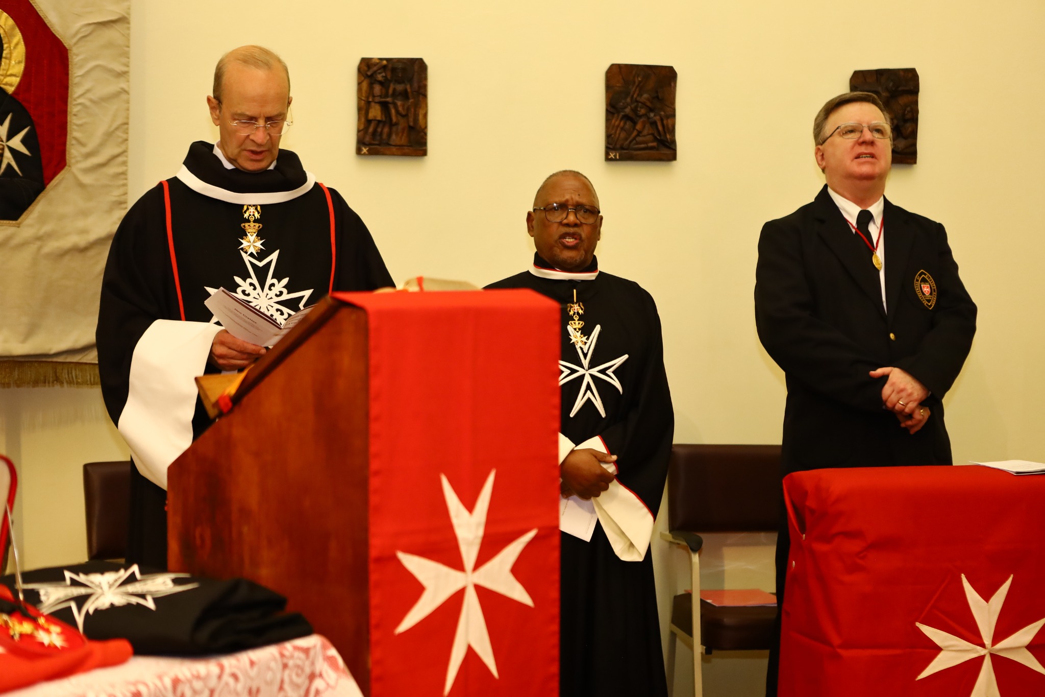 Grand Hospitaller Major General Dr Josef D. Blotz speaking during the celebration in Mandeni on 6 September 2026