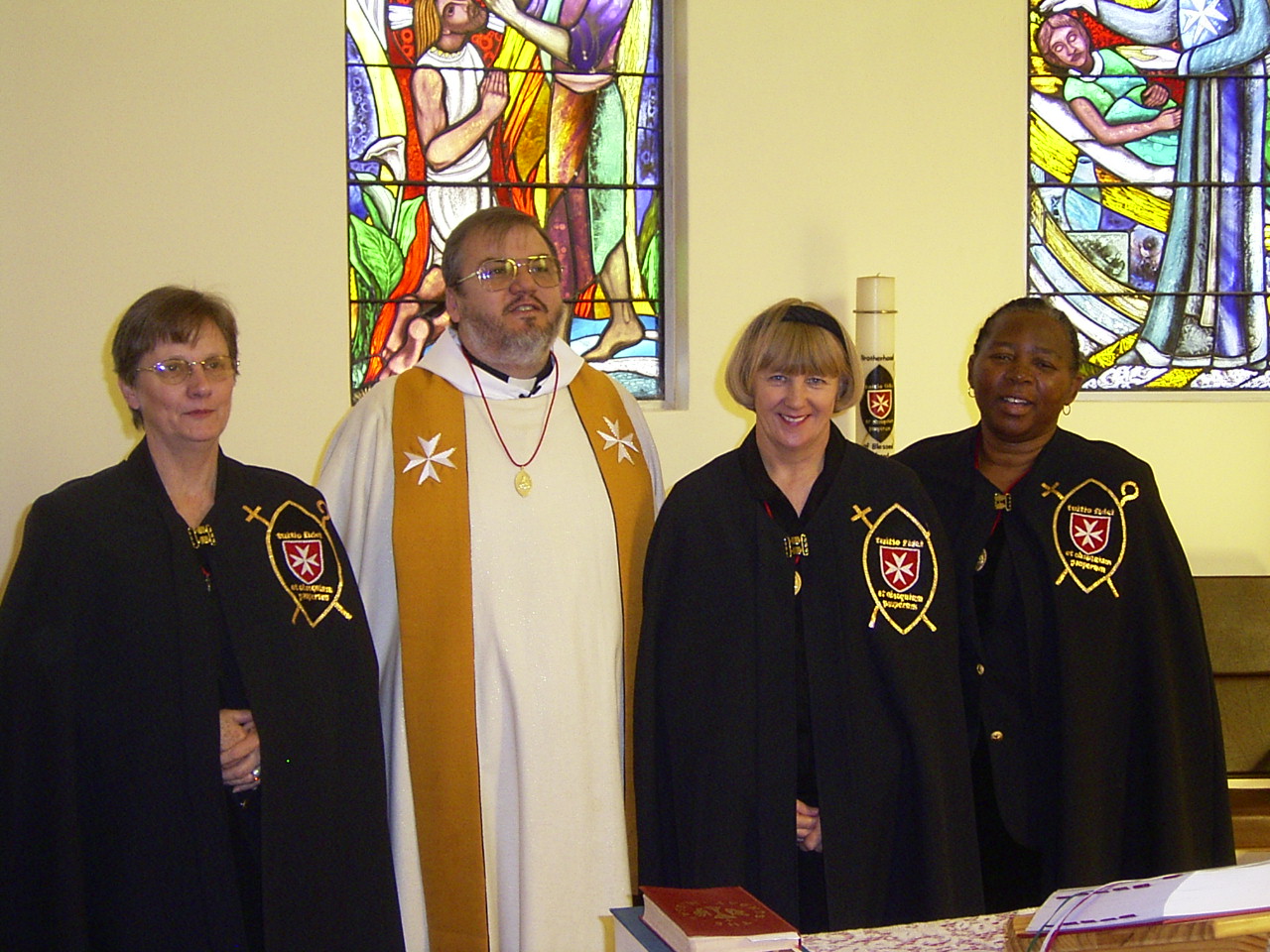 Lillian Molloy at her admission as an Honorary Dedicated Member on 6 June 2004