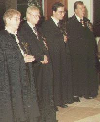 The four Honorary Dedicated Members admitted on 3 September 1996
