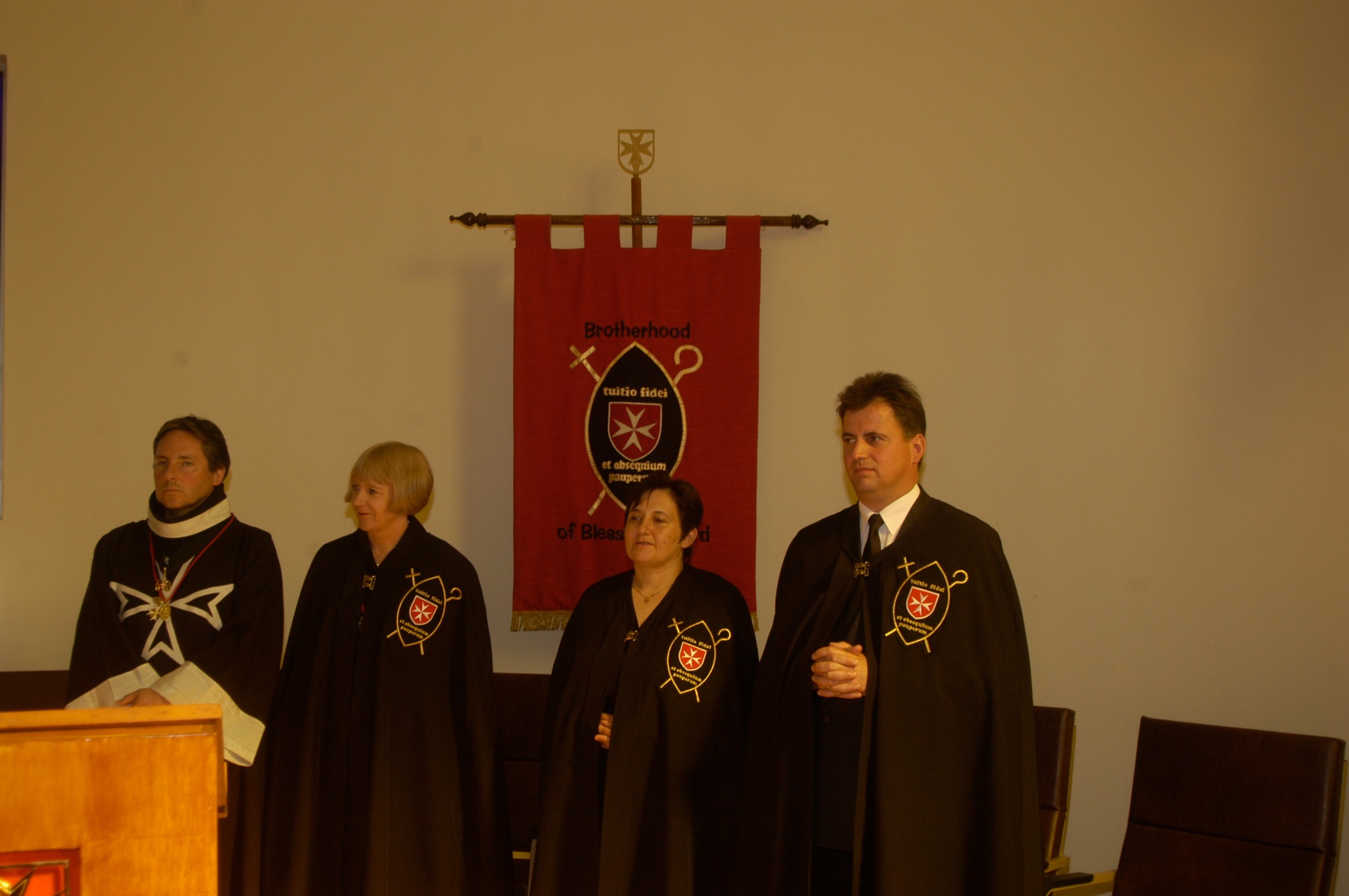 Admission ceremony for Gabriele and Maximilian Rauecker on 26 June 2005