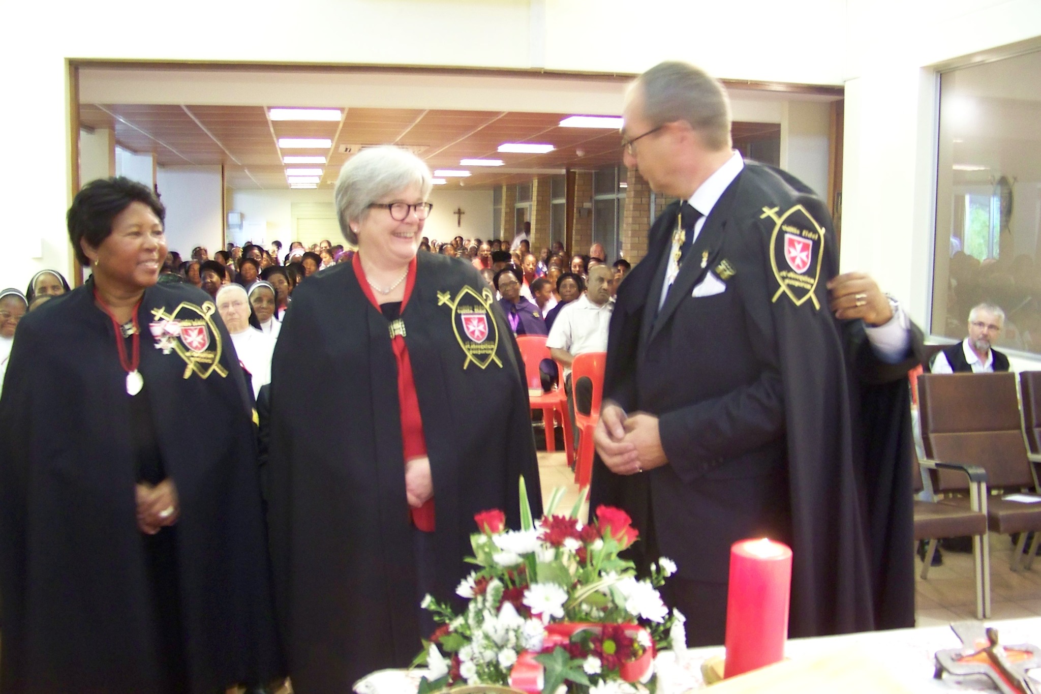 Maria Theresia and Hans Peter Rehder during their admission as Honorary Dedicated Members on 28 October 2012