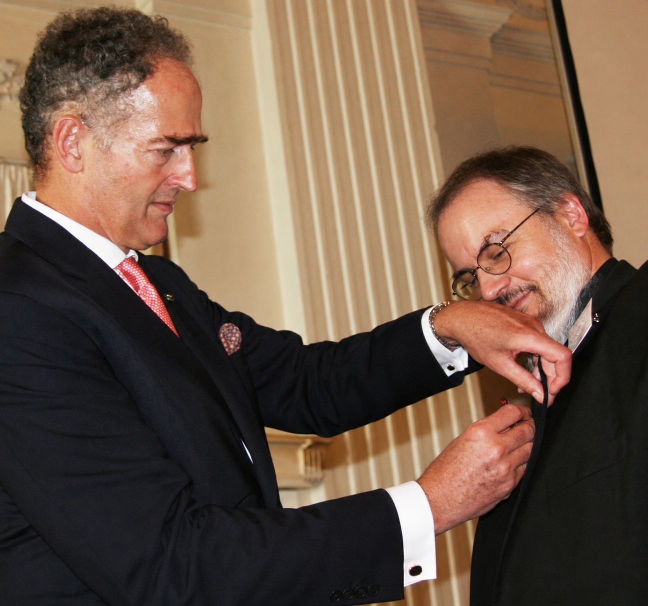 Father Gérard Lagleder O.S.B. receiving the Cross pro piis meritis on 16 June 2012